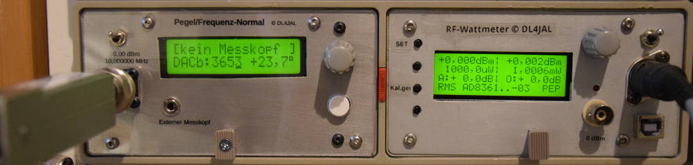 Pegelmessung mit meinem mW-Meter Eigenbau